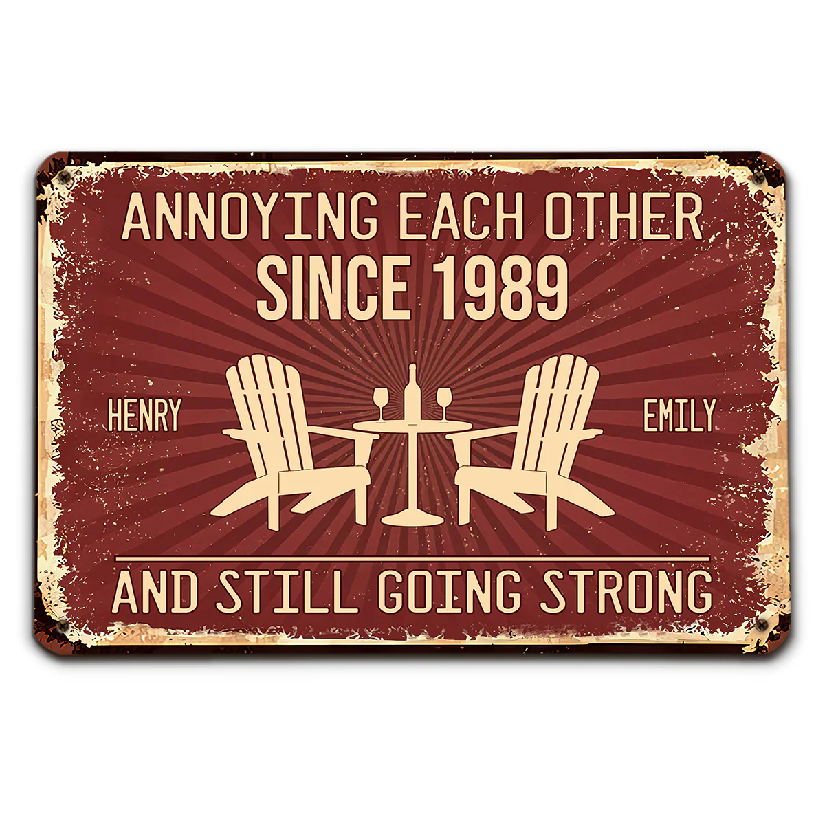 Love Forever - Personalized Custom Metal Sign