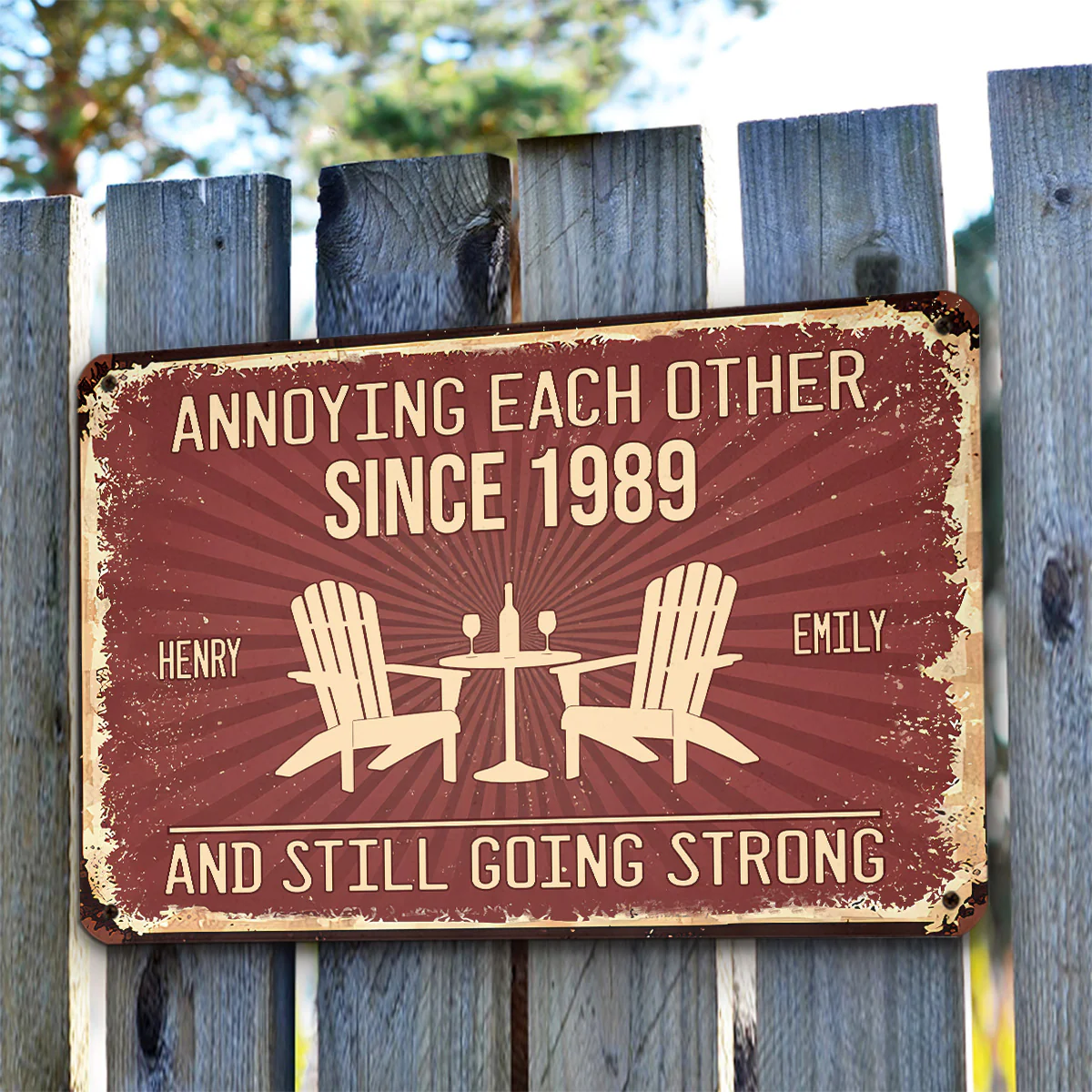 Love Forever - Personalized Custom Metal Sign - Image 5