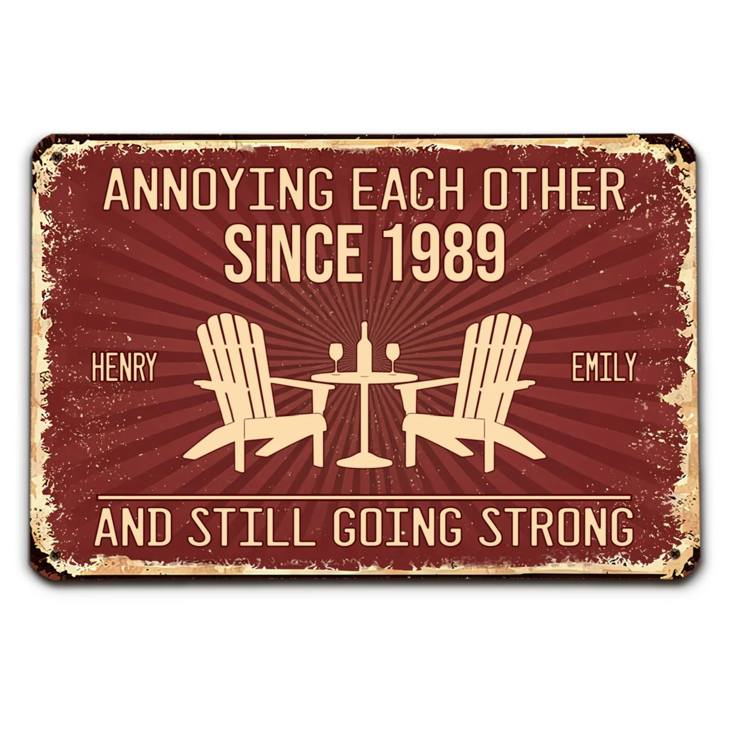 Love Forever - Personalized Custom Metal Sign - Image 7