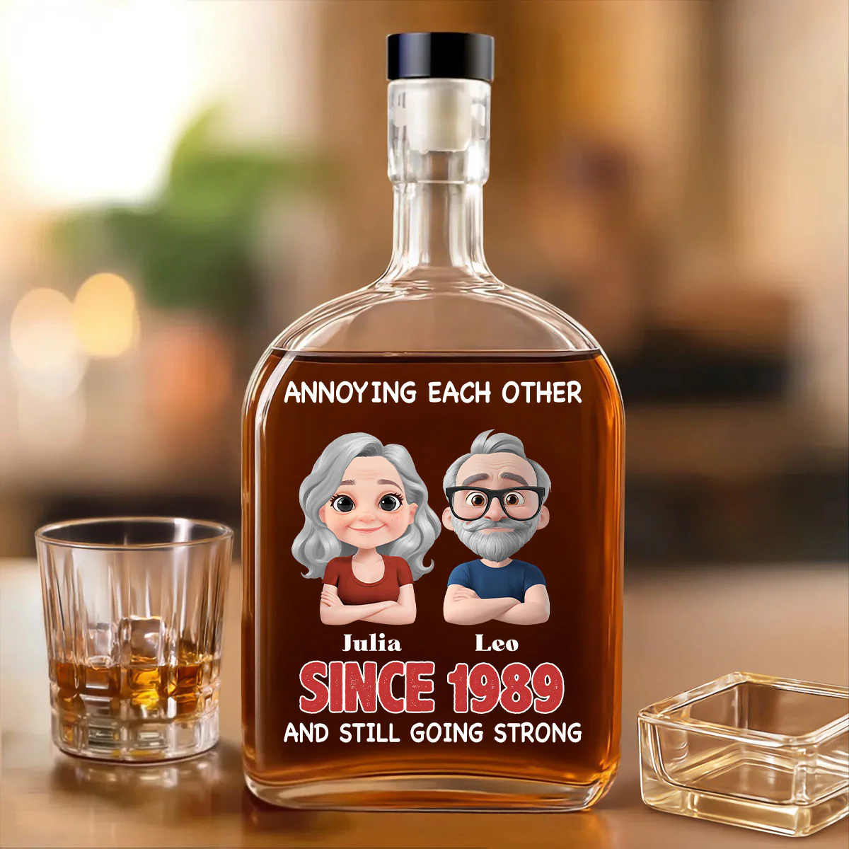 Love Forever - Personalized Custom Spirits Decanter