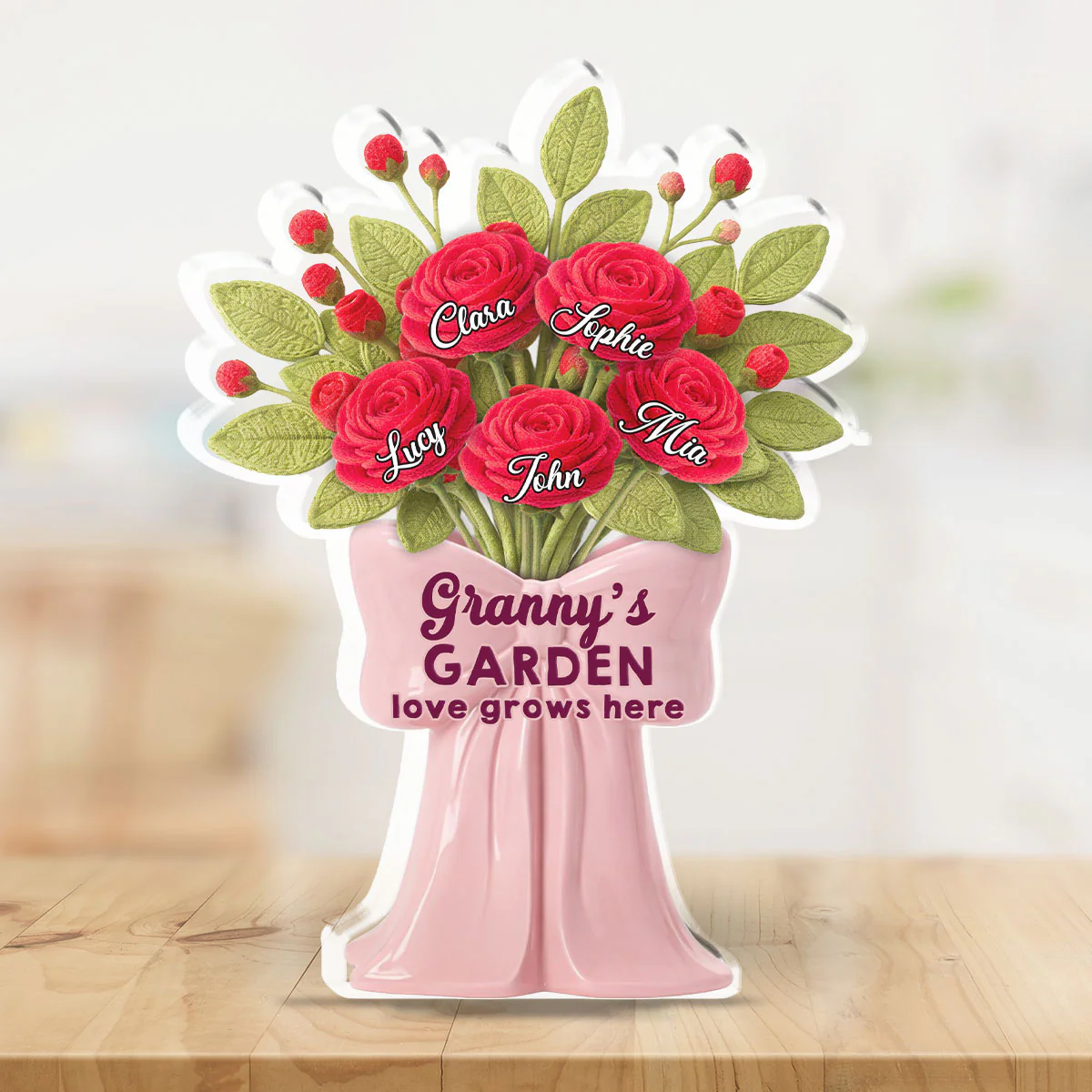 Love Grows Here - Personalized Custom Acrylic Plaque - Image 2