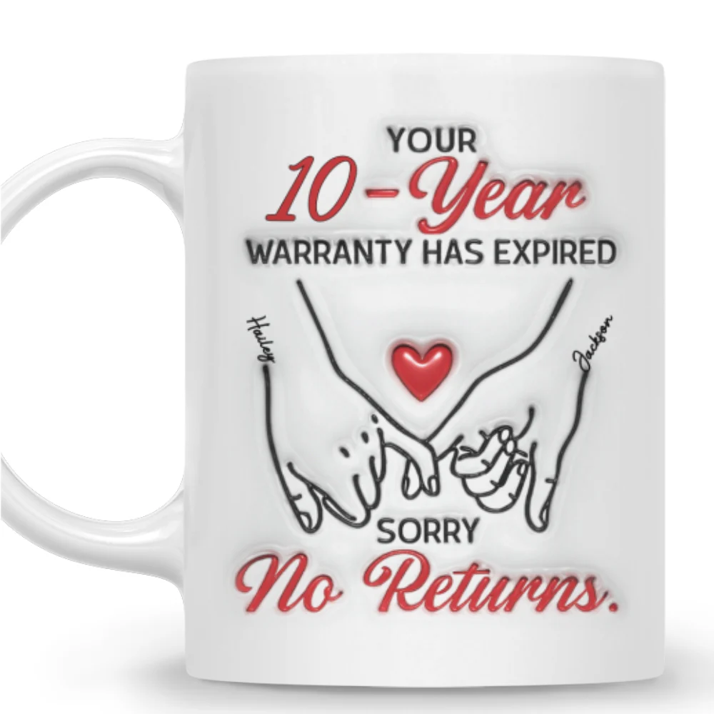 Love Warranty - Personalized Custom 3D Inflated Effect Mug - Image 7