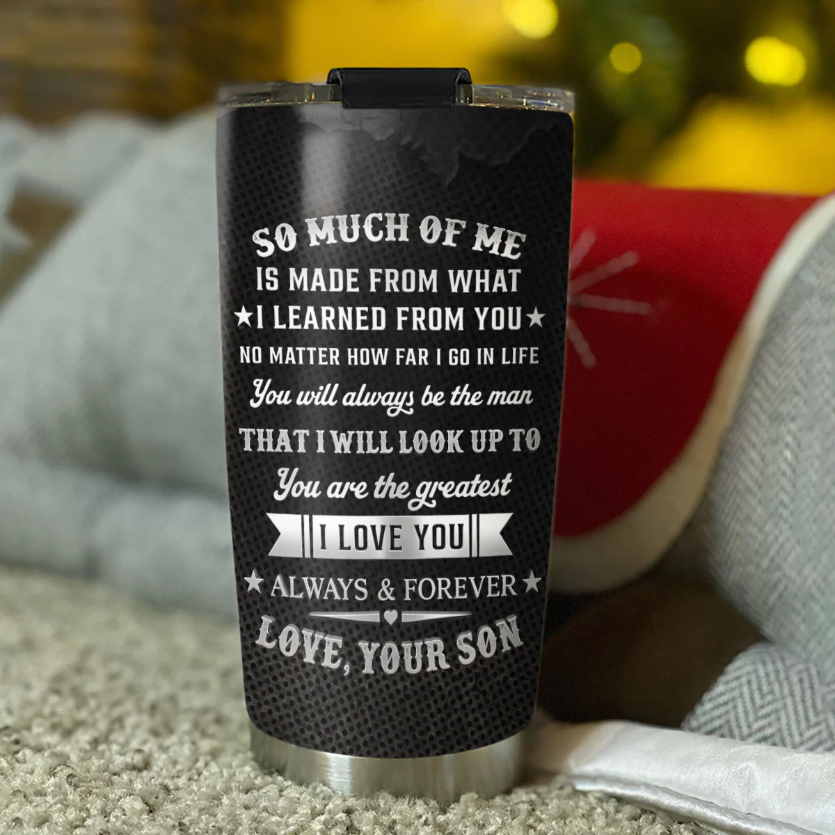 Love You Always And Forever Dad - Personalized Custom 3D Effect Tumbler - Image 5