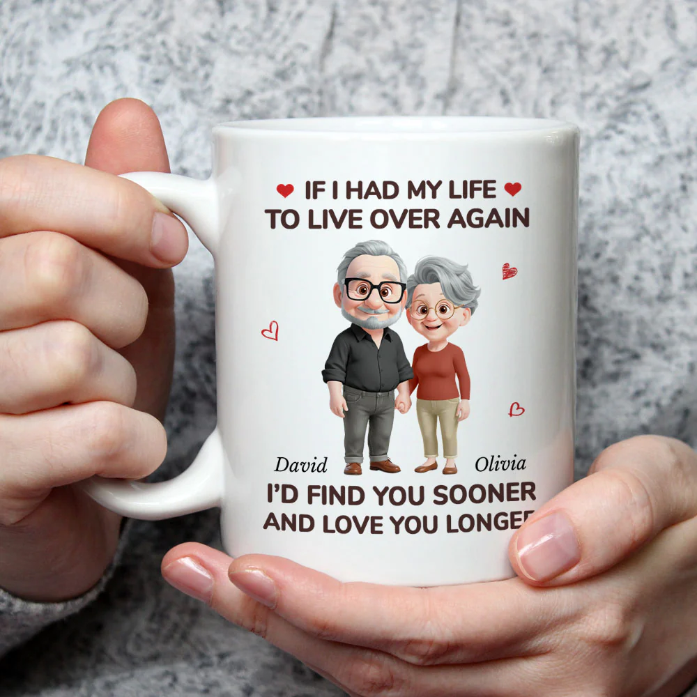 Love You For Life - Personalized Custom Coffee Mug - Image 2
