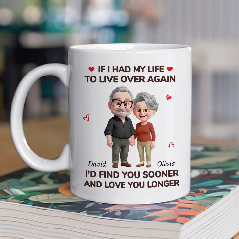 Love You For Life - Personalized Custom Coffee Mug - Image 3