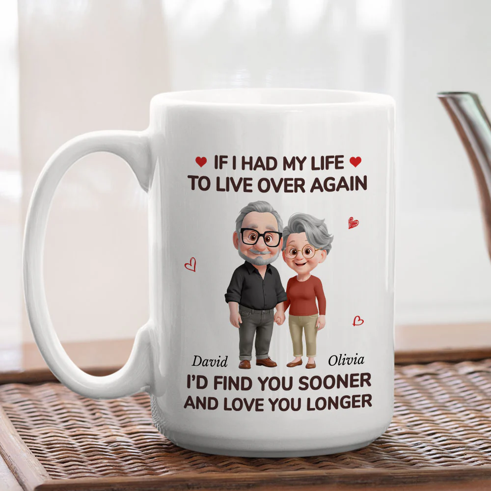 Love You For Life - Personalized Custom Coffee Mug - Image 4