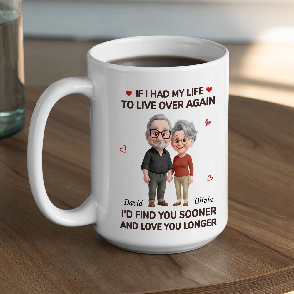 Love You For Life - Personalized Custom Coffee Mug - Image 6