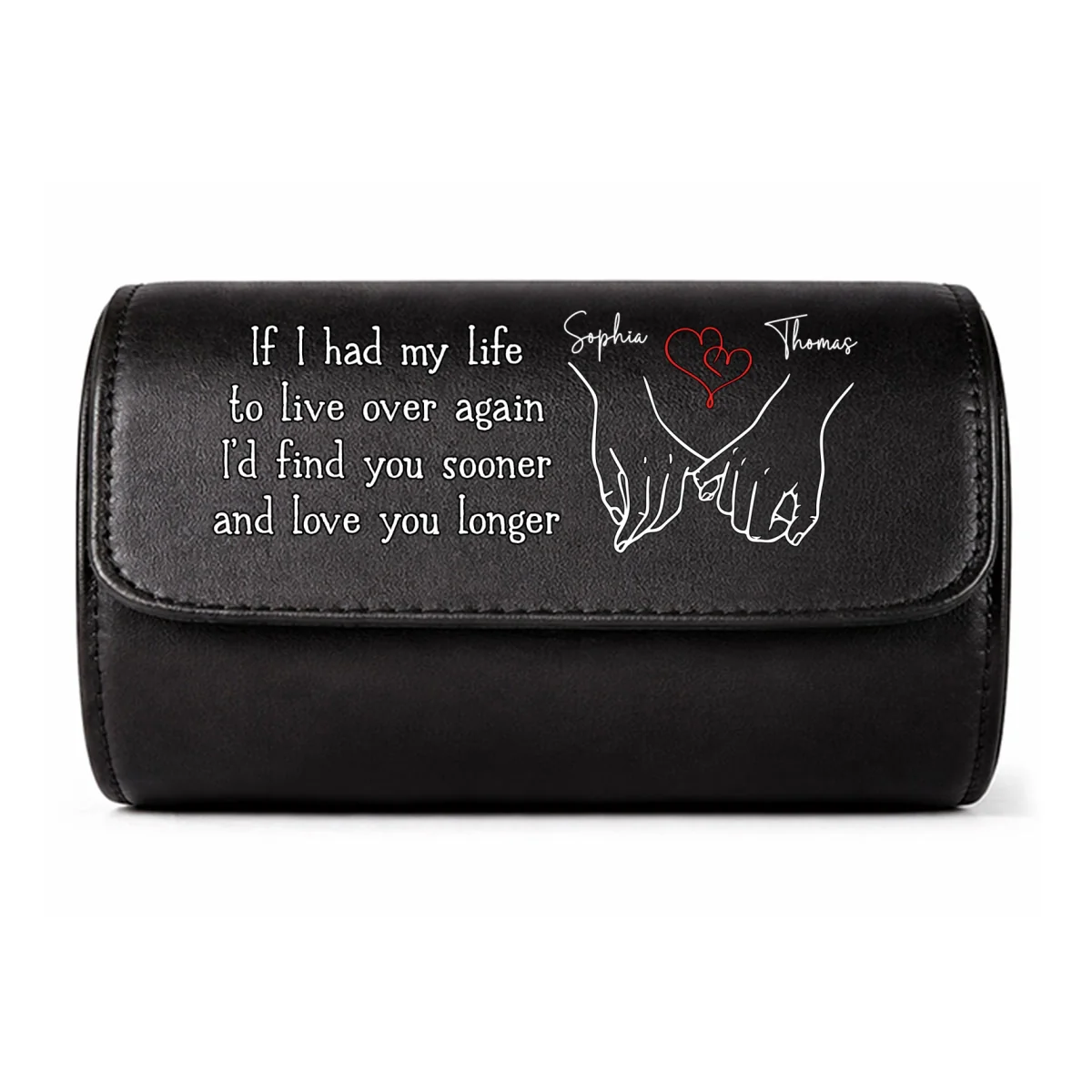 Love You Longer - Personalized Custom Leather Watch Case - Image 10