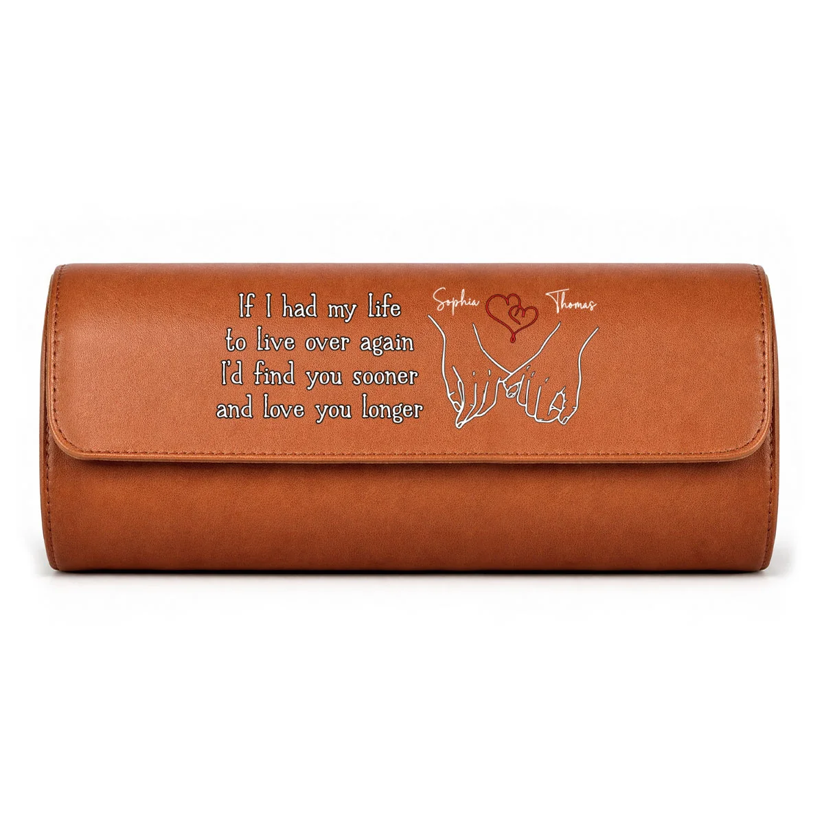 Love You Longer - Personalized Custom Leather Watch Case - Image 13