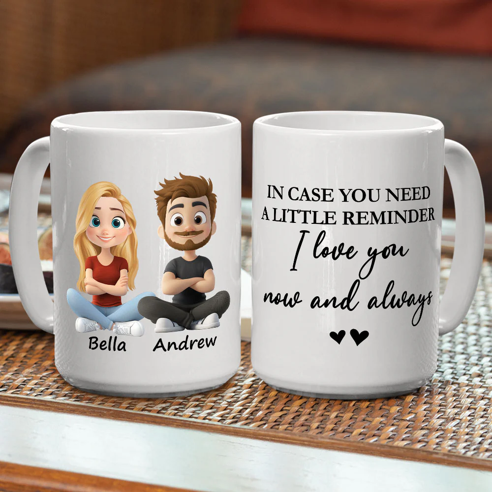 Love You Now And Always - Personalized Custom Coffee Mug - Image 4
