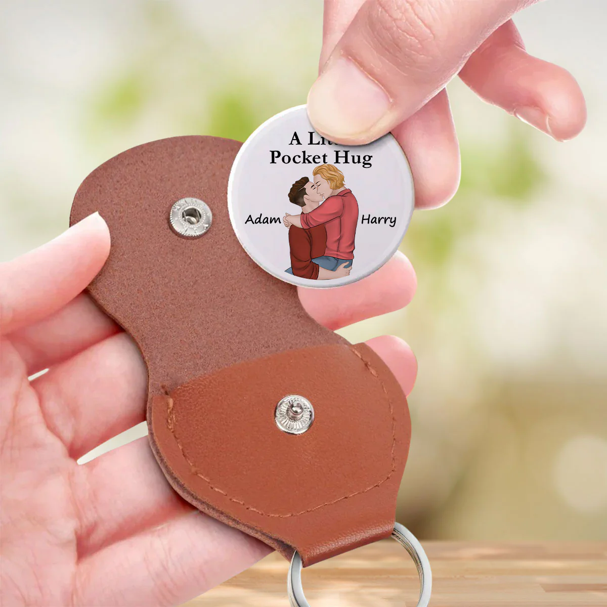 Love You Now And Always Ver 2 - Personalized Custom Pocket Hug - Image 4