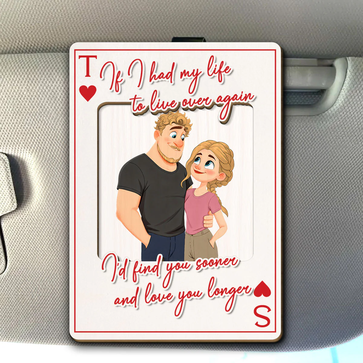 Love You So Much - Personalized Custom Car Visor Clip