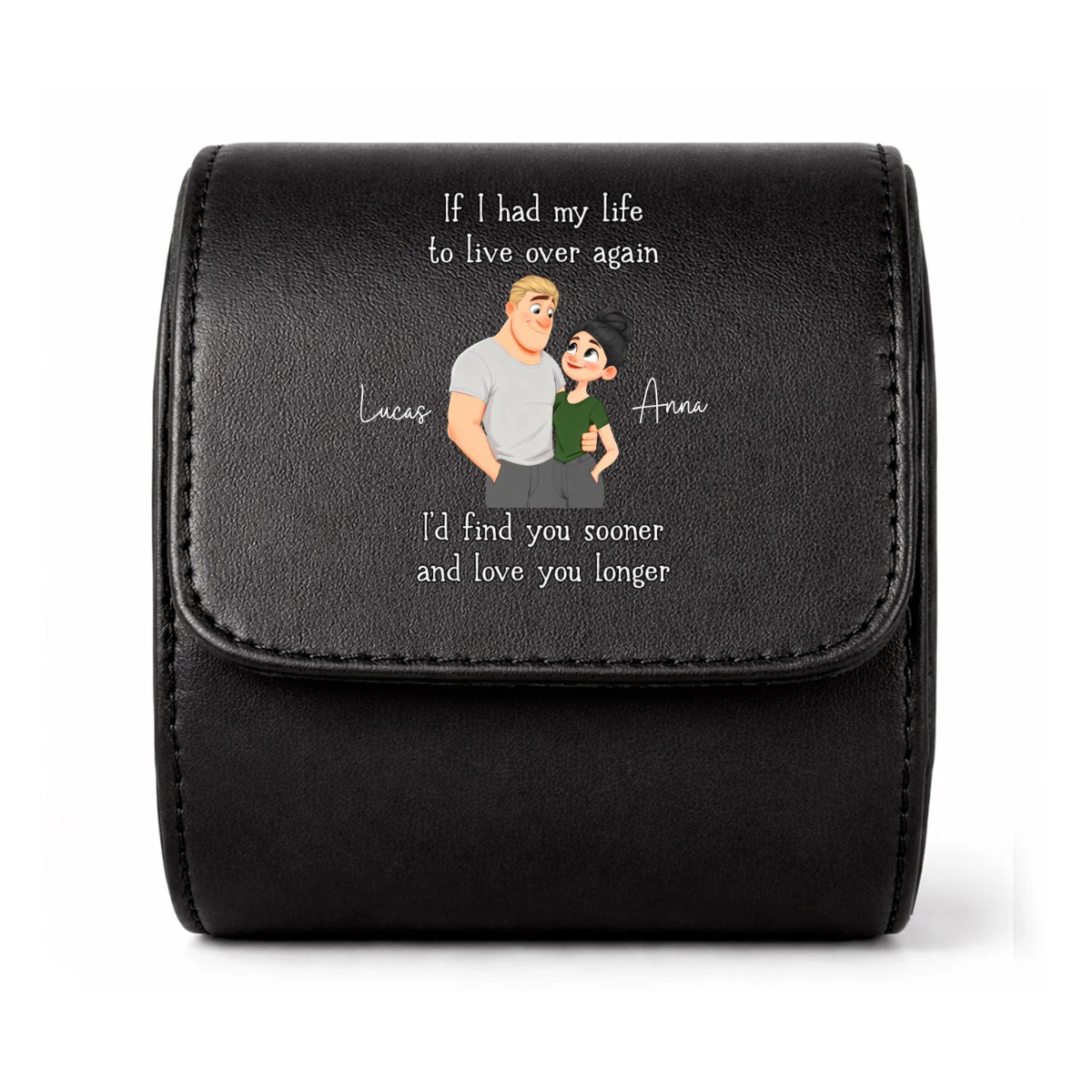 Love You So Much - Personalized Custom Leather Watch Case - Image 8