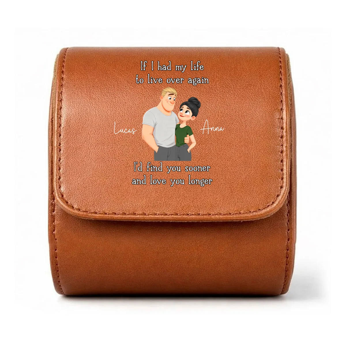 Love You So Much - Personalized Custom Leather Watch Case - Image 9