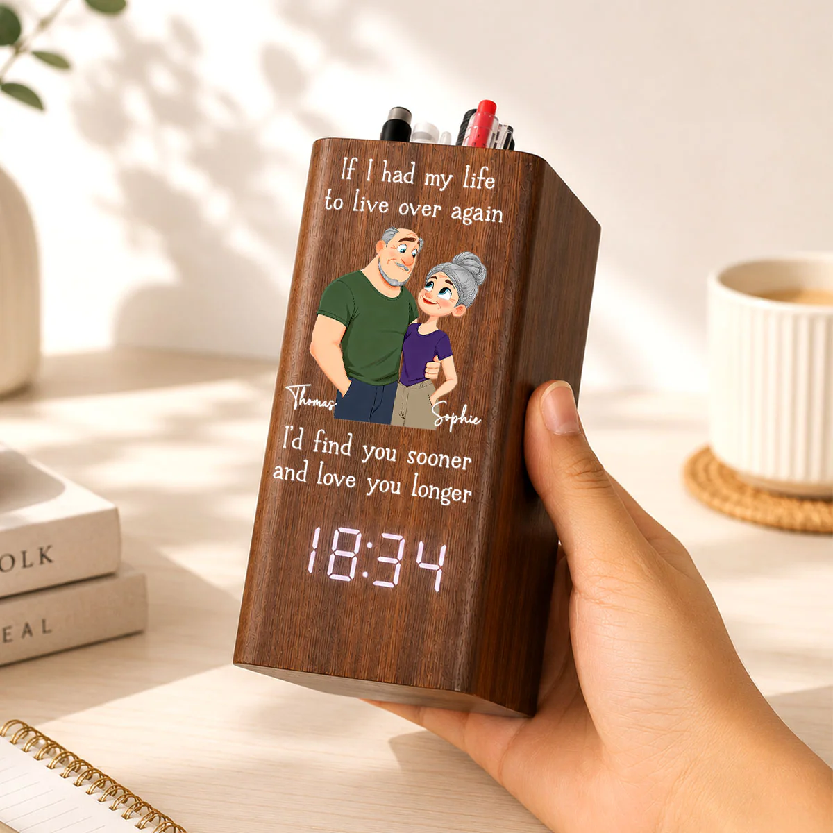 Love You So Much - Personalized Custom Pen Holder - Image 2