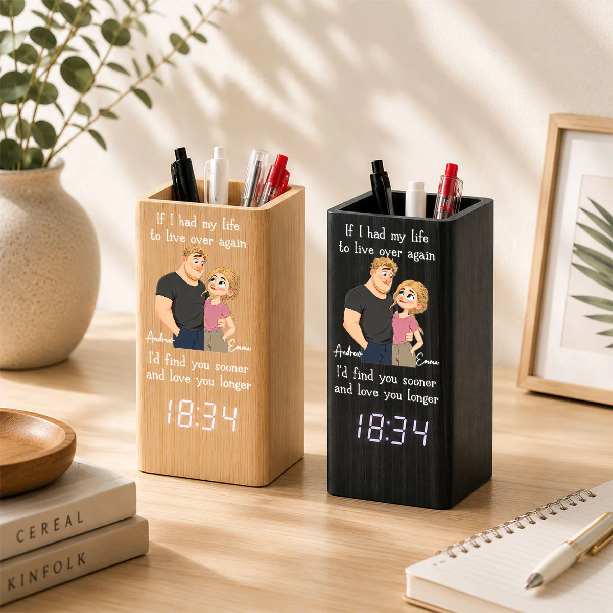 Love You So Much - Personalized Custom Pen Holder - Image 3