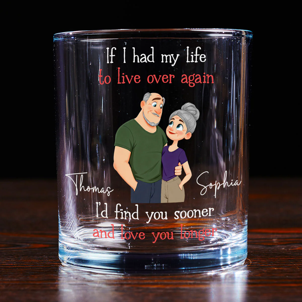Love You So Much - Personalized Custom Whiskey Glass - Image 3