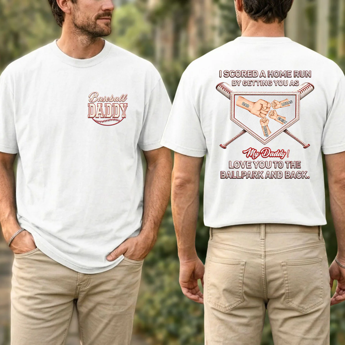 Love You To The Ballpark - Personalized Custom Shirt - Image 4