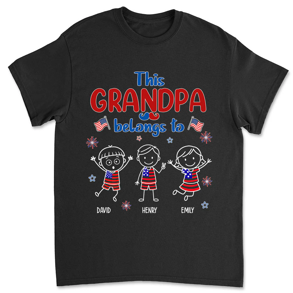 Loved By My Grandkids - Personalized Custom Shirt