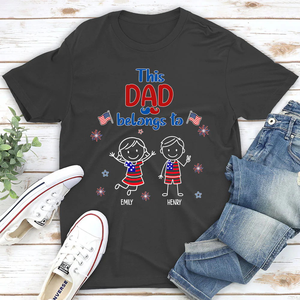 Loved By My Grandkids - Personalized Custom Shirt - Image 2