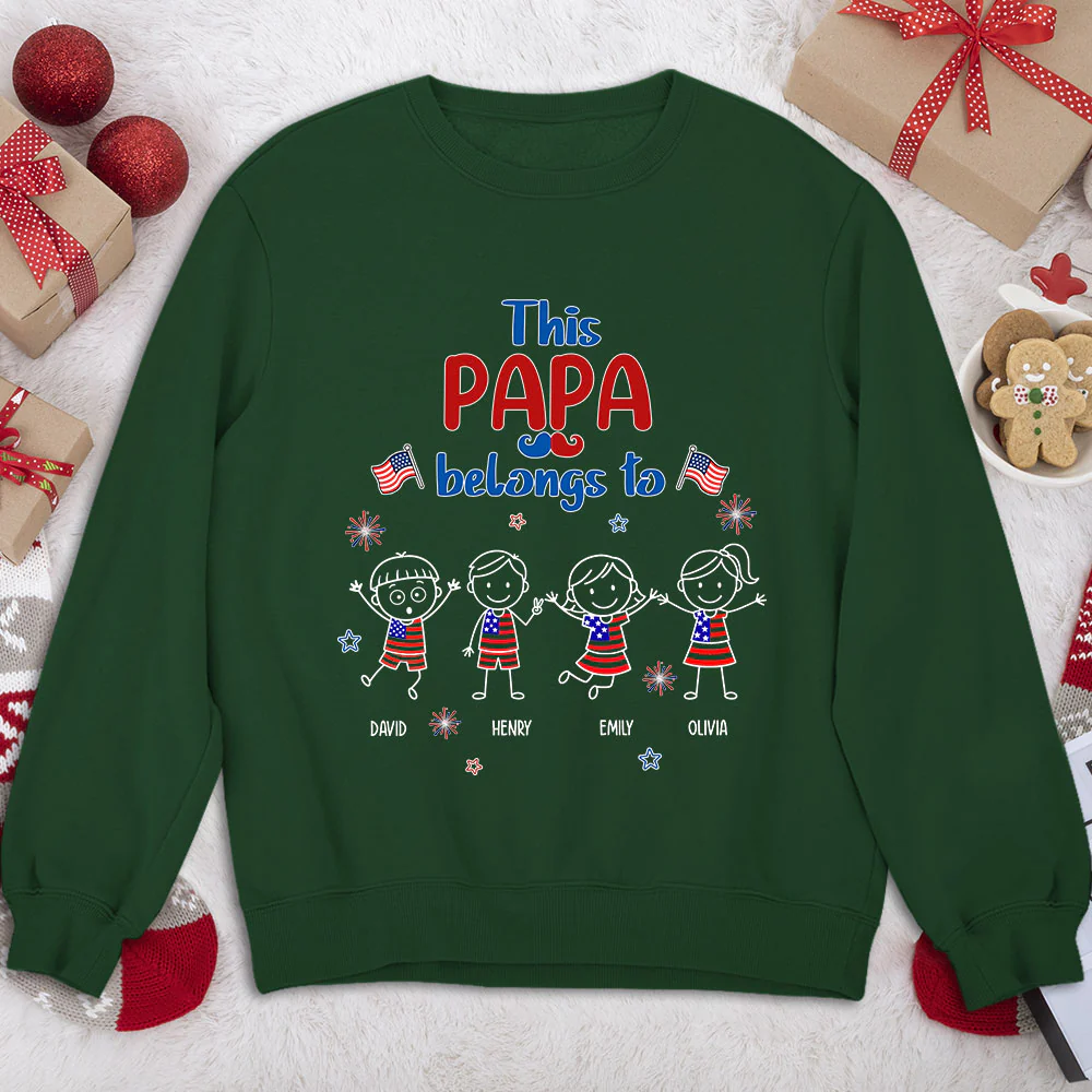 Loved By My Grandkids - Personalized Custom Shirt - Image 3