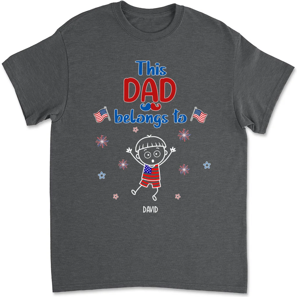 Loved By My Grandkids - Personalized Custom Shirt - Image 8