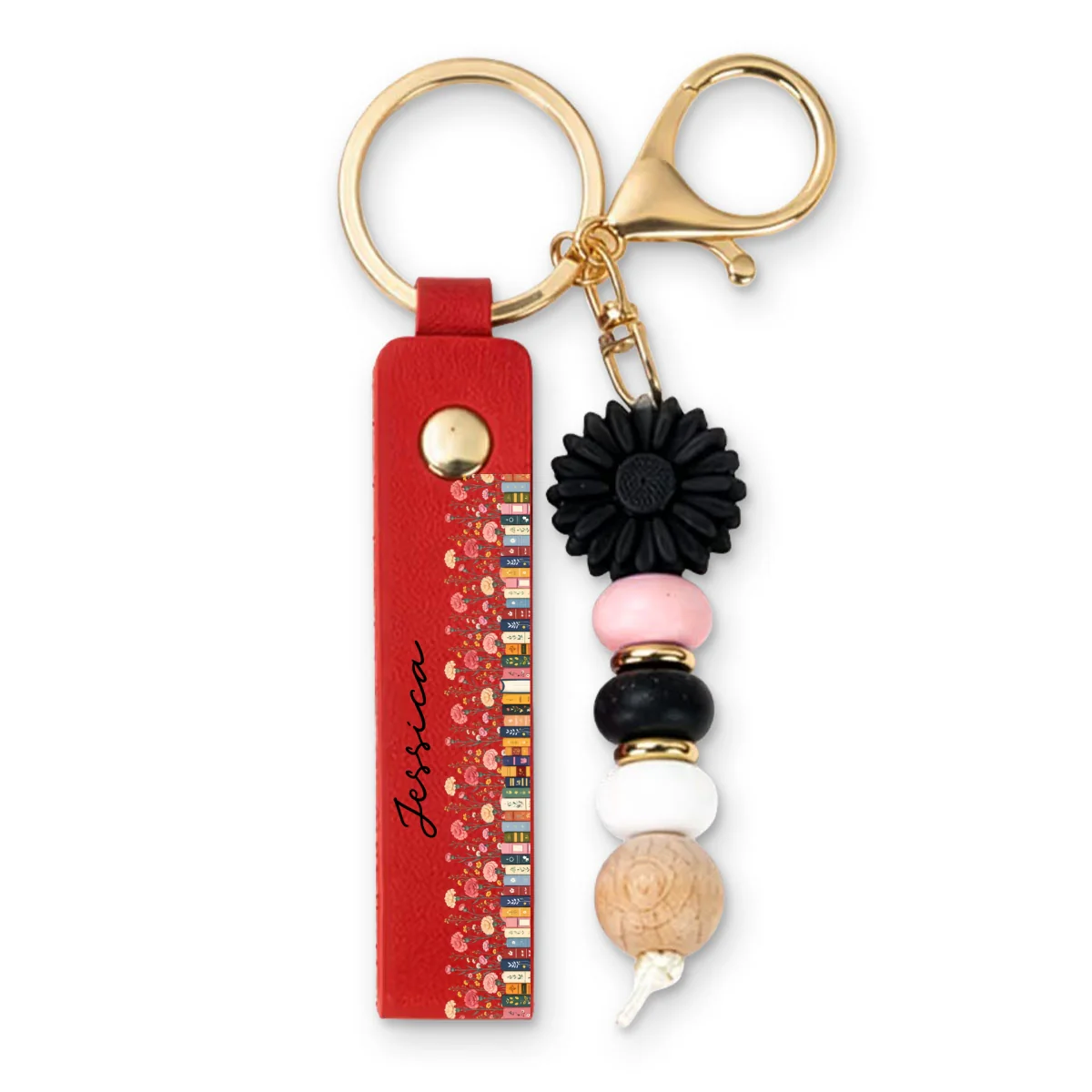 Lovely Girl - Personalized Custom Beaded Keychain - Image 8