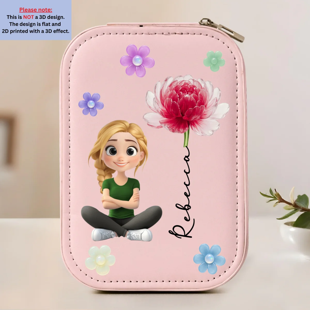 Lovely Girl - Personalized Custom Jewelry Box With LED Mirrorr - Image 8