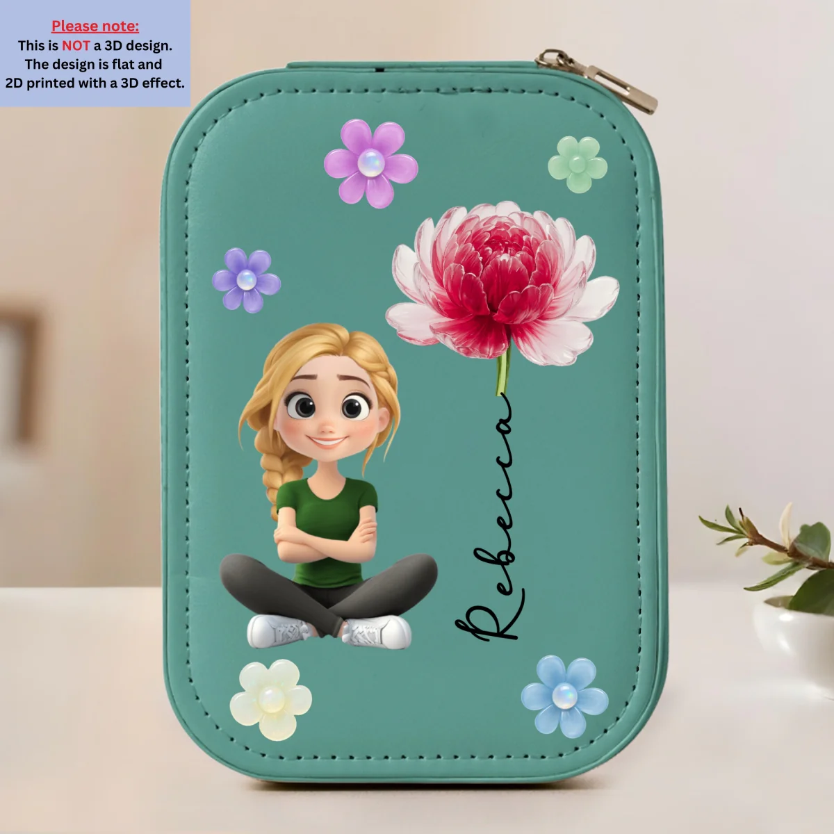 Lovely Girl - Personalized Custom Jewelry Box With LED Mirrorr - Image 9