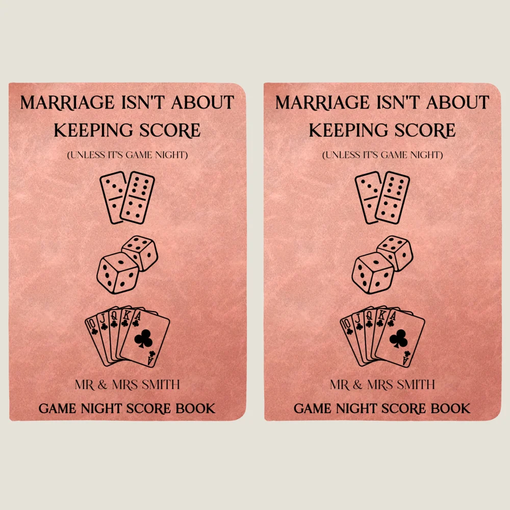 Lover Score Book - Personalized Custom Leather Journal - Image 11