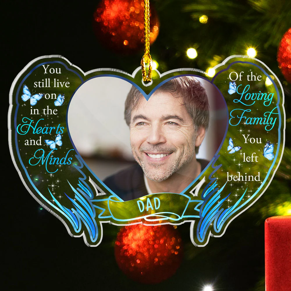 Loving Family - Personalized Custom Acrylic Ornament - Image 3