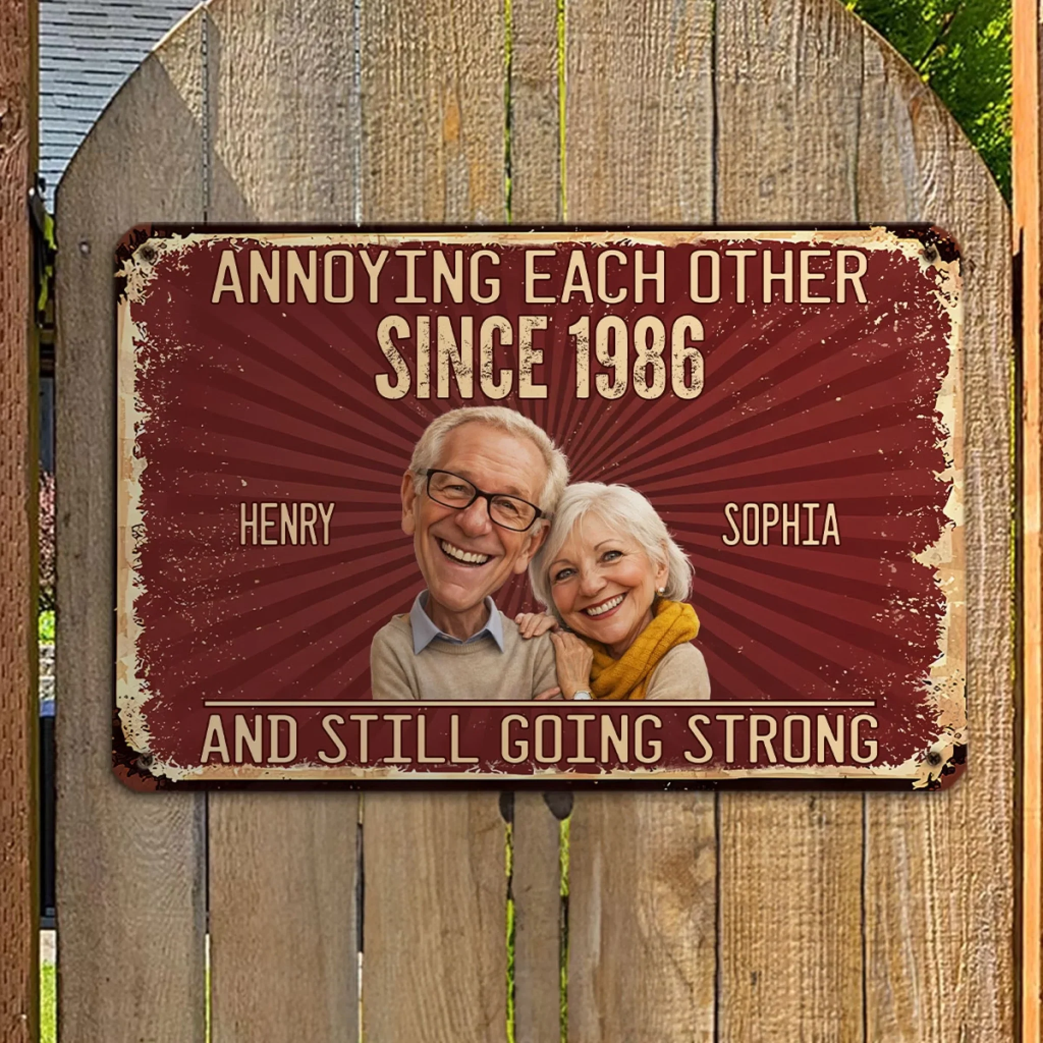 Loving You - Personalized Custom Metal Sign - Image 2