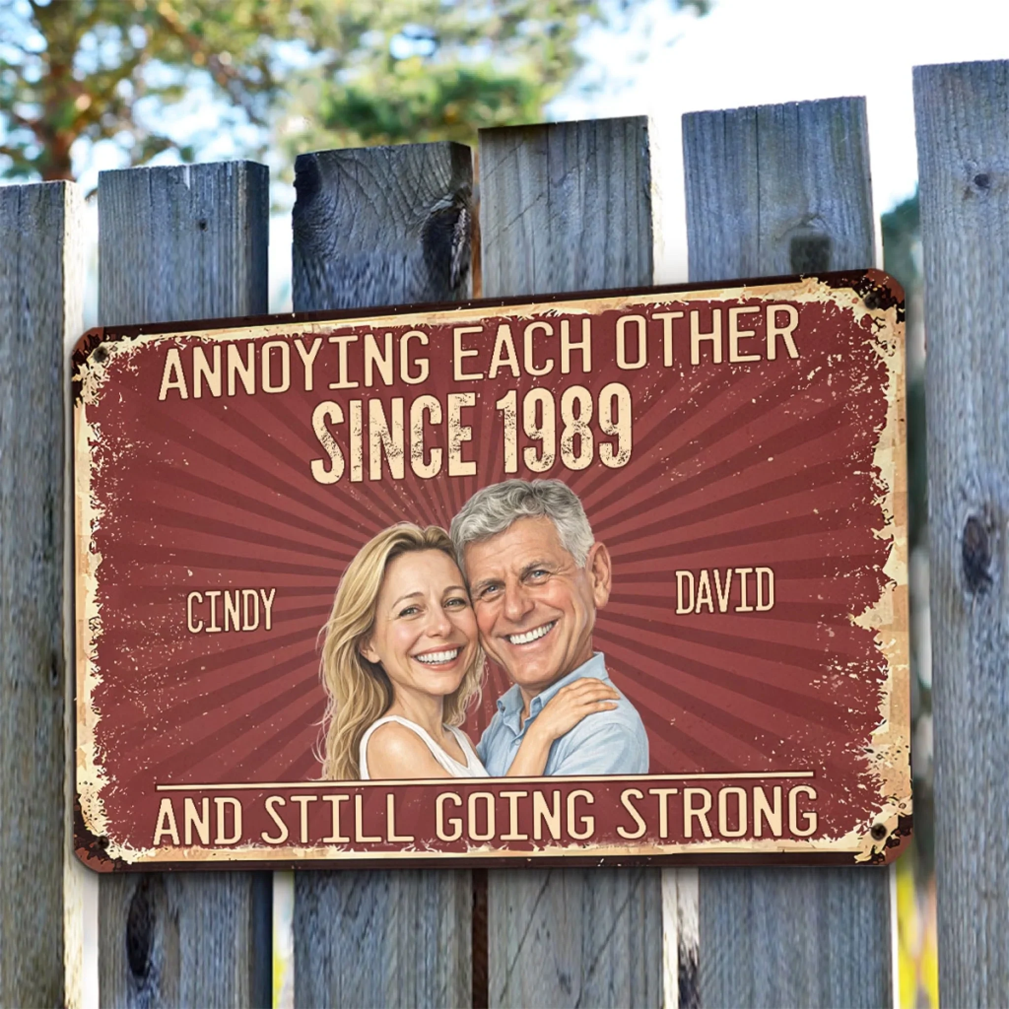 Loving You - Personalized Custom Metal Sign - Image 3