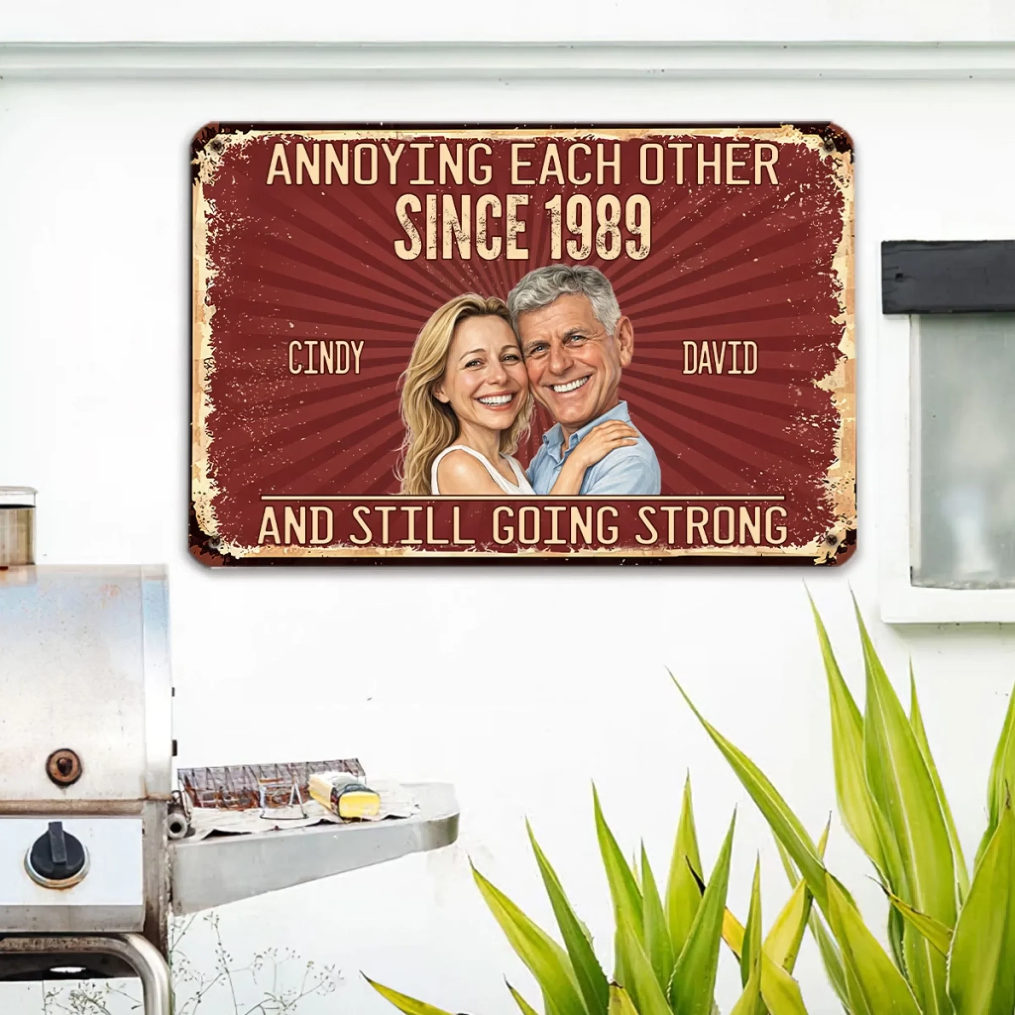 Loving You - Personalized Custom Metal Sign - Image 4
