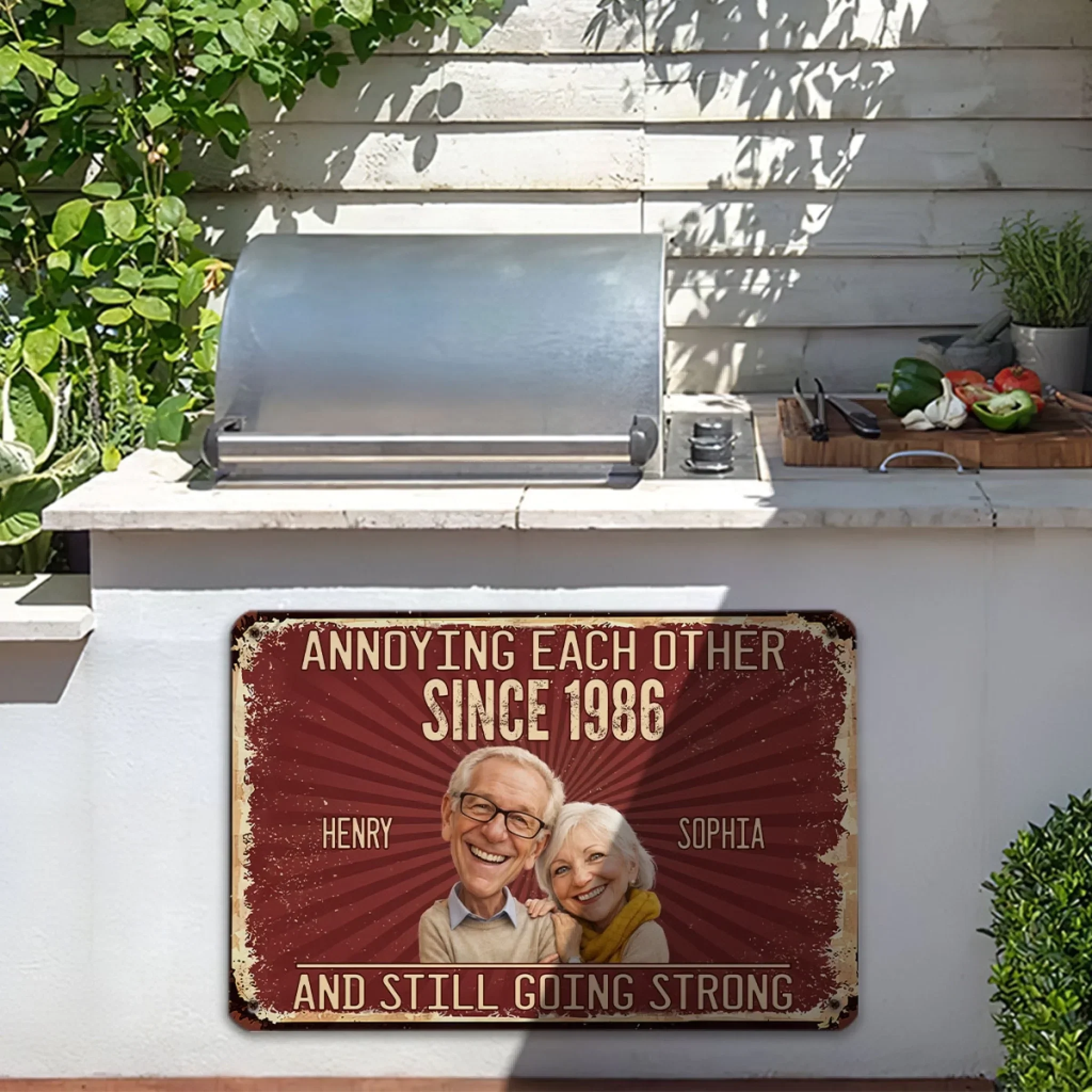 Loving You - Personalized Custom Metal Sign - Image 5