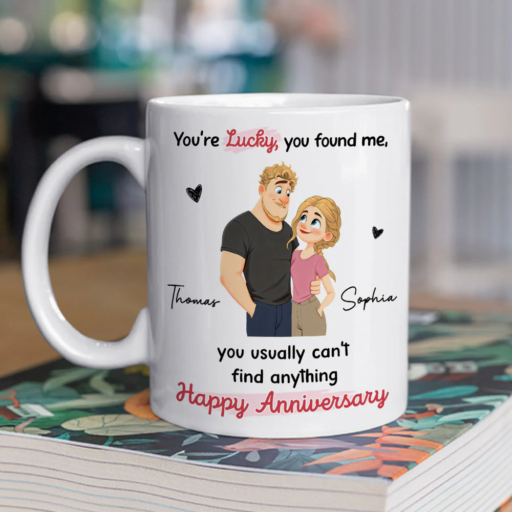 Lucky For Me - Personalized Custom Coffee Mug - Image 3
