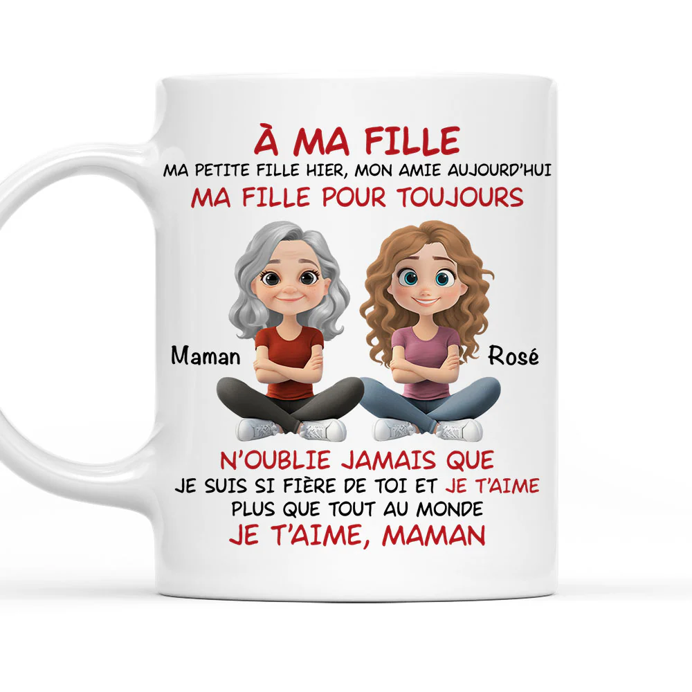 Ma Fille Pour Toujours - Mug Personnalisé