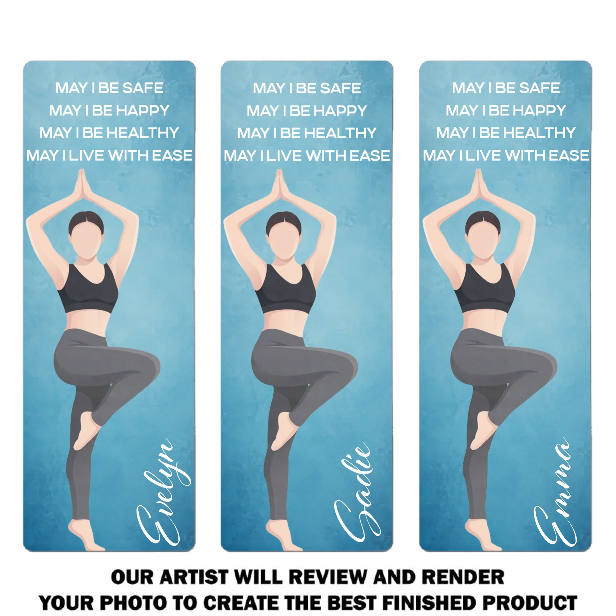 May I Live With Ease Custom Photo - Personalized Custom Yoga Mat - Image 10