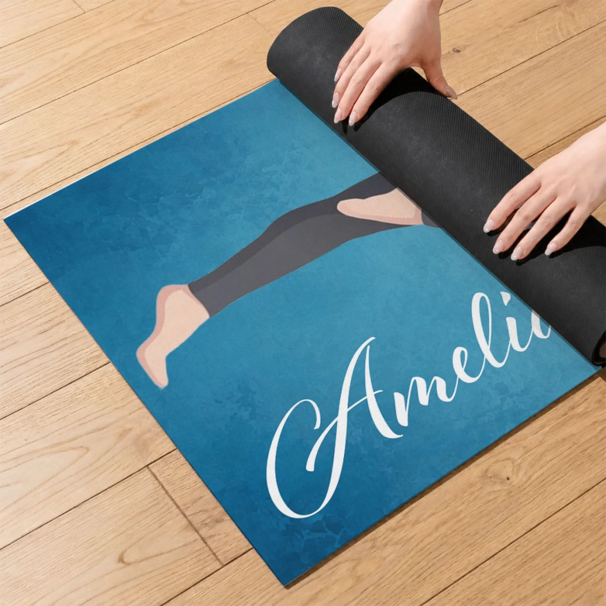 May I Live With Ease Custom Photo - Personalized Custom Yoga Mat - Image 5