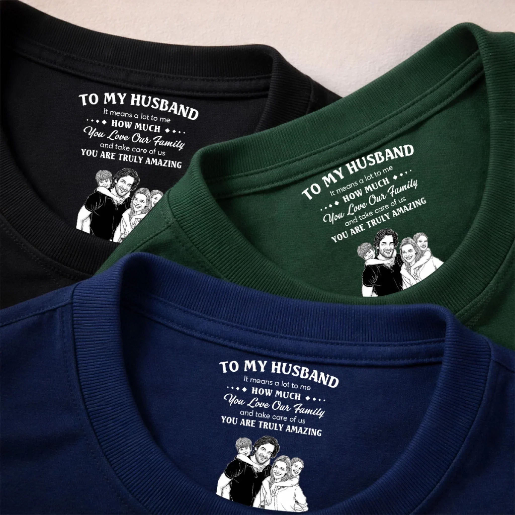 Means The World To Me - Personalized Custom Inside Neck Print T-Shirt - Image 3