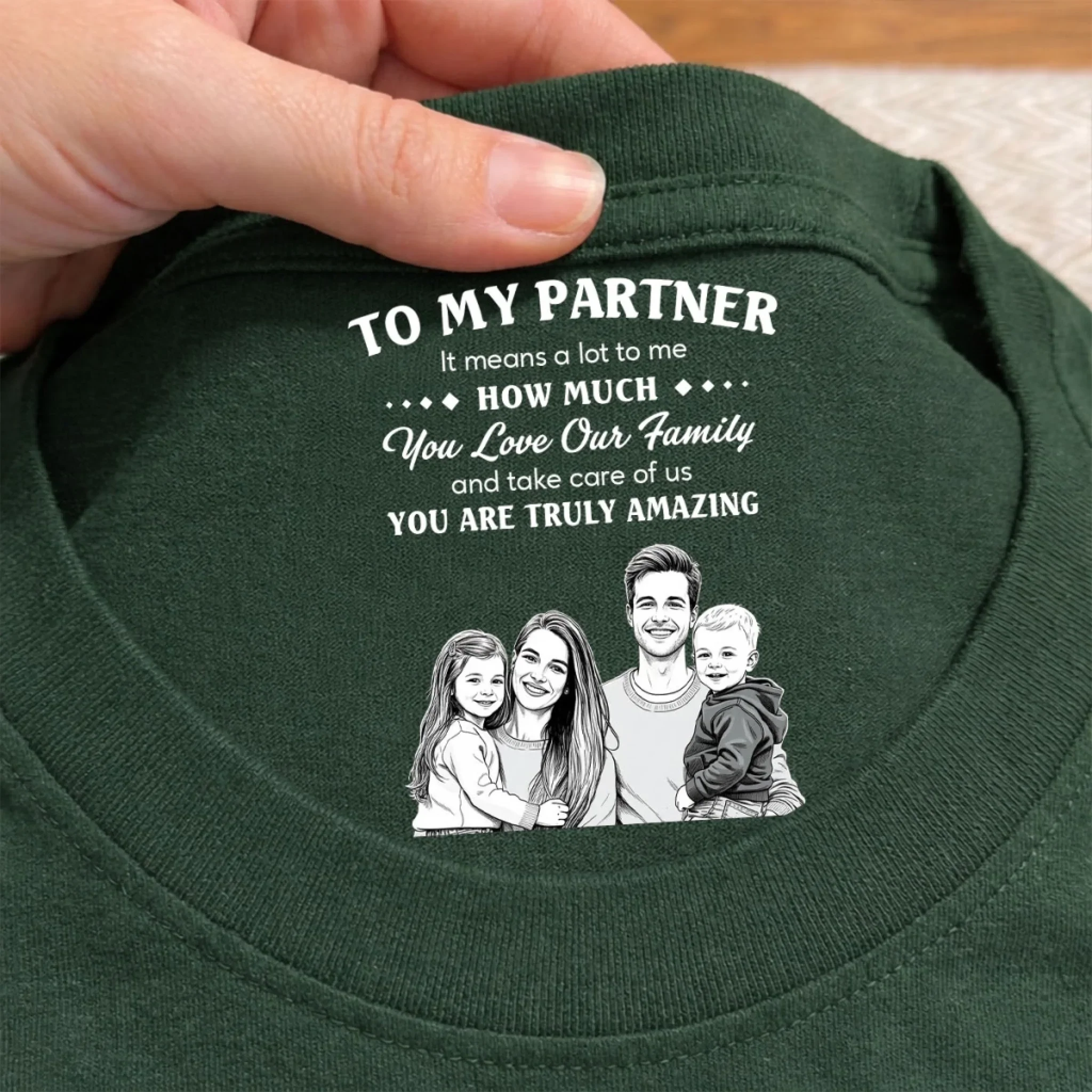 Means The World To Me - Personalized Custom Inside Neck Print T-Shirt - Image 4
