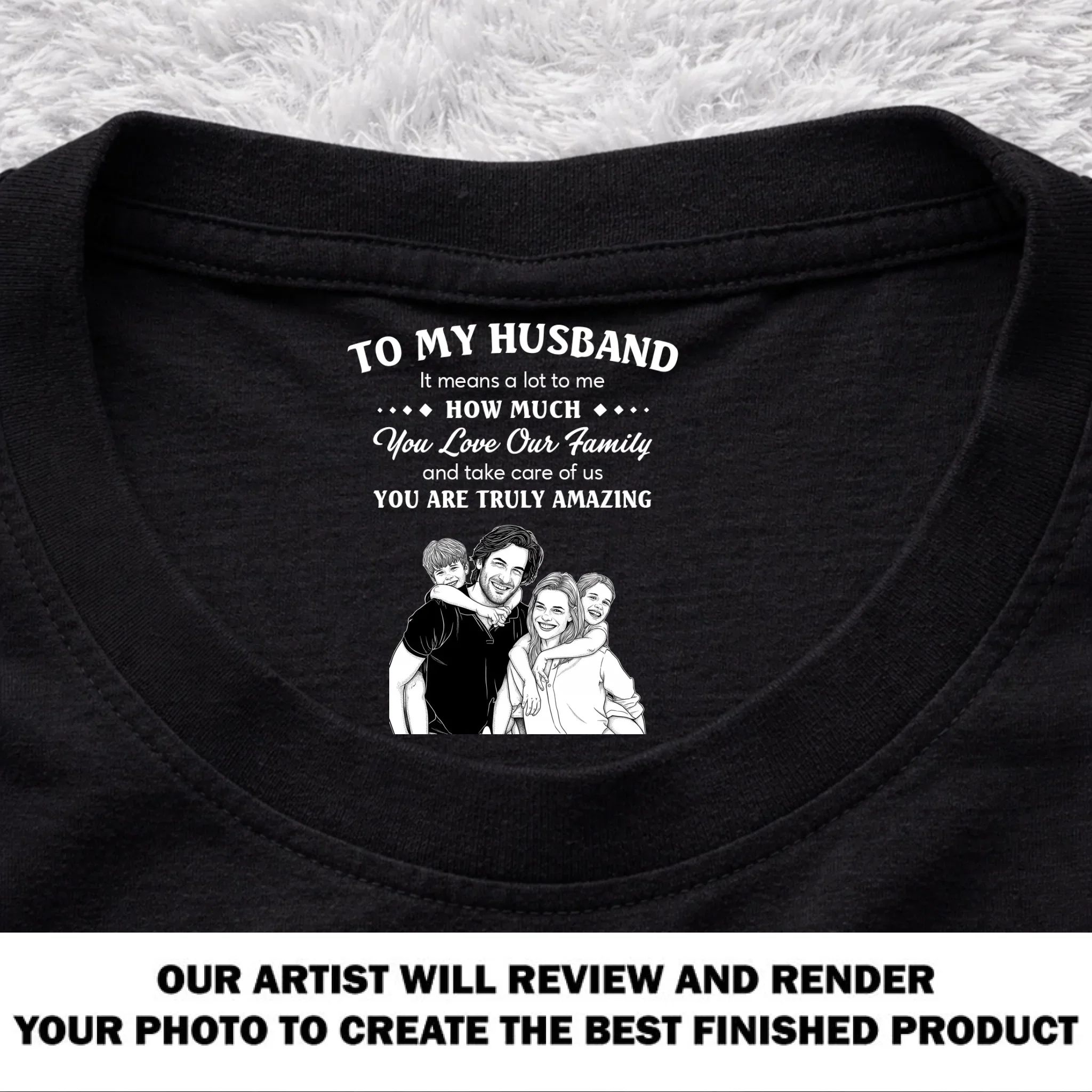 Means The World To Me - Personalized Custom Inside Neck Print T-Shirt - Image 8