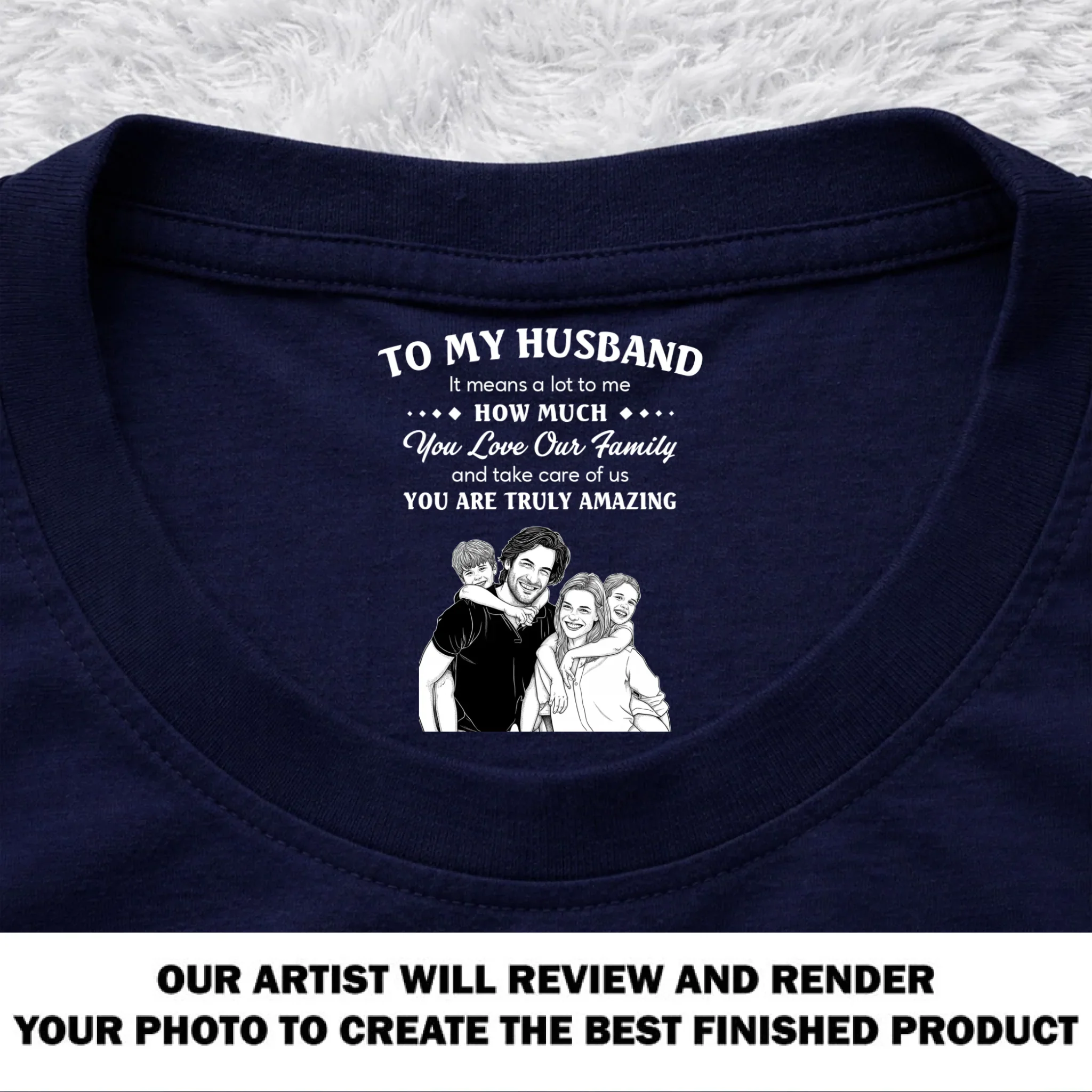 Means The World To Me - Personalized Custom Inside Neck Print T-Shirt - Image 9