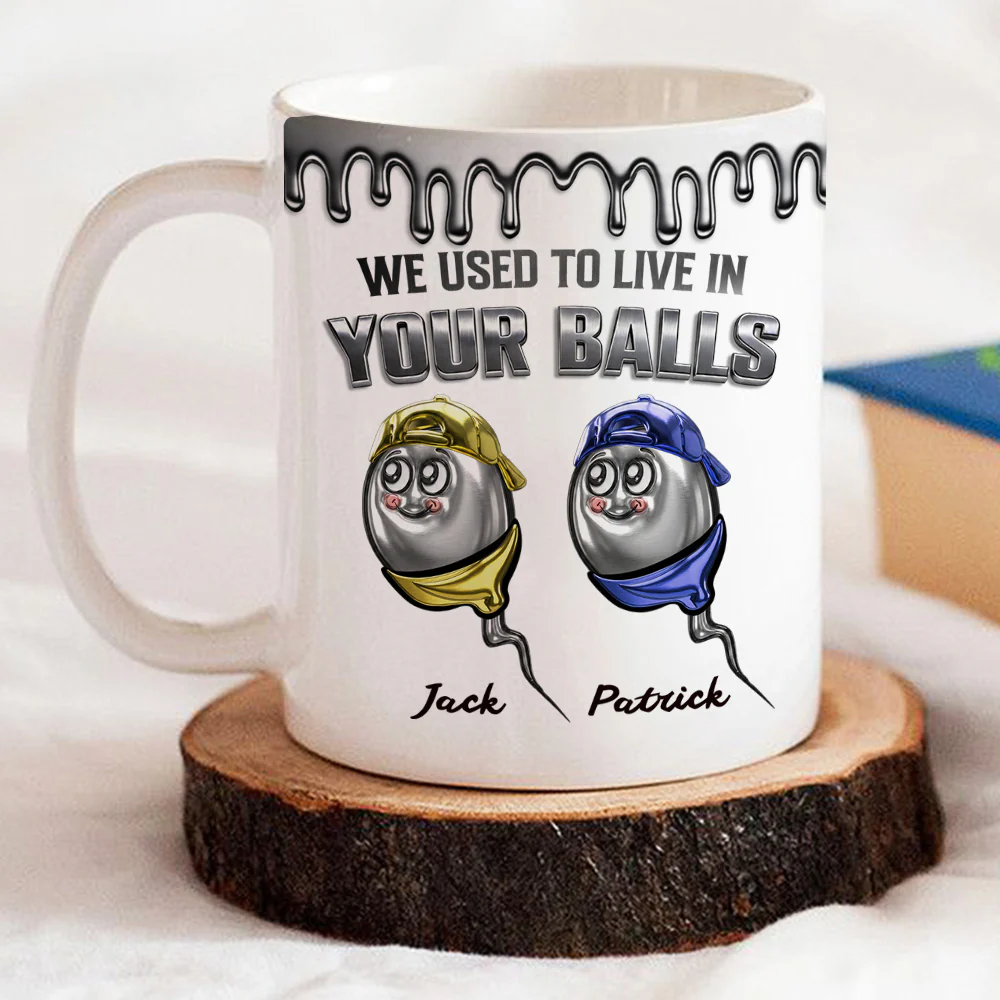 Metal Sperm Family - Personalized Custom 3D Effect Mug - Image 2