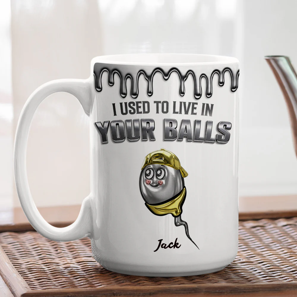 Metal Sperm Family - Personalized Custom 3D Effect Mug - Image 4