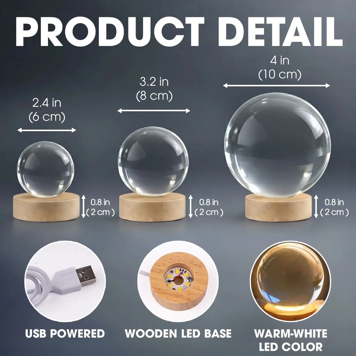 Mine Changed Forever - Personalized Custom Crystal Globe Lamp - Image 6