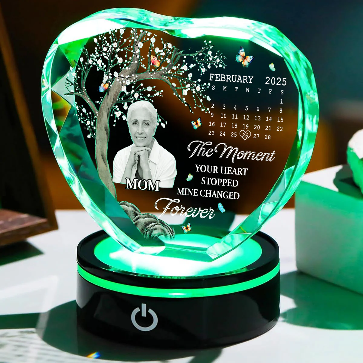 Mine Changed Forever - Personalized Custom Crystal Led Light - Image 3