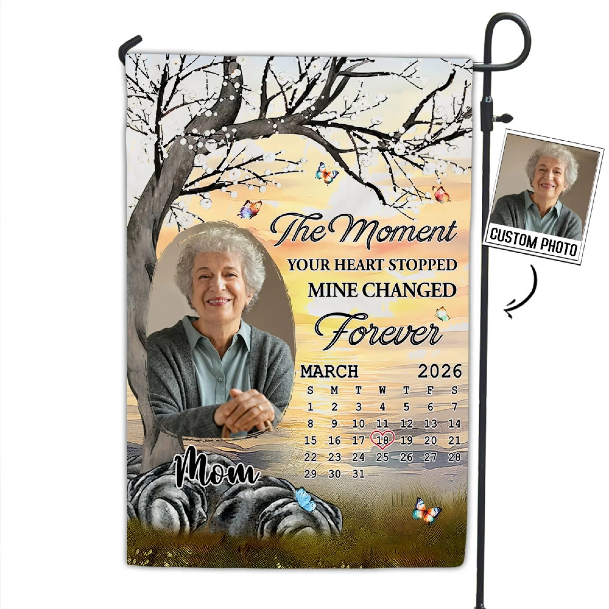 Mine Changed Forever - Personalized Custom Flag