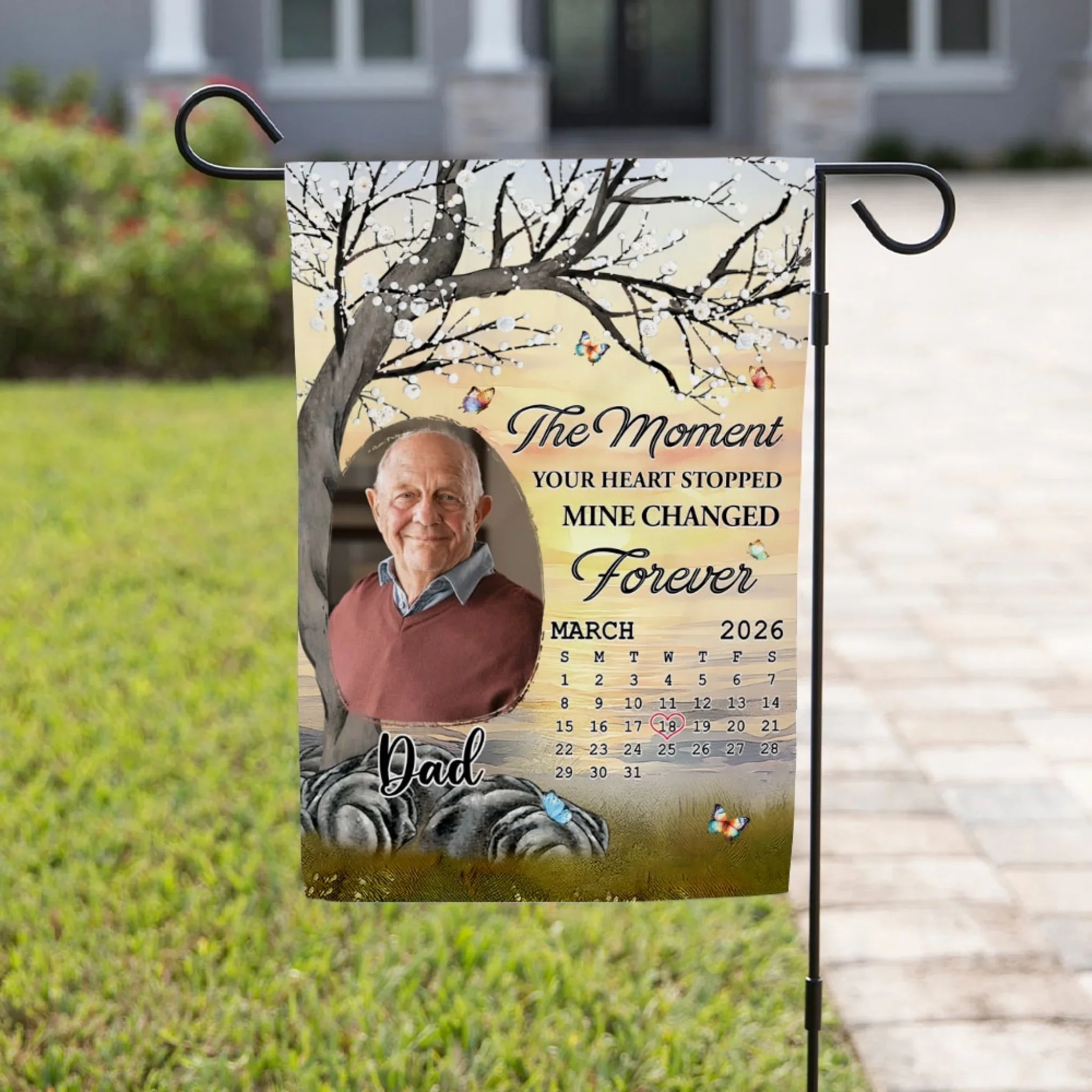 Mine Changed Forever - Personalized Custom Flag - Image 3