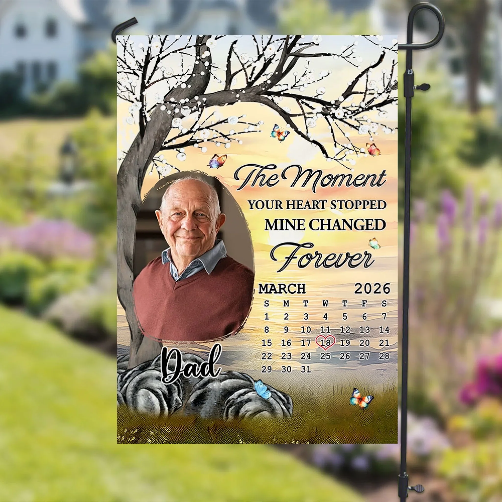 Mine Changed Forever - Personalized Custom Flag - Image 4